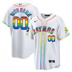 Houston Astros 2023 Pride White Cool Base Jersey