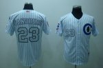 Baseball Jerseys chicago cubs sandberg #23 white 3 patch