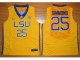 ncaa lsu tigers #25 ben simmons gold basketball stitched jersey