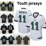Youth NFL Philadelphia Eagles #11 Carson Wentz Nike Jerseys