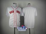 2013 world series mlb boston red sox blank white jerseys