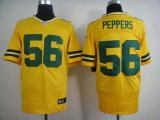 nike nfl green bay packers #56 peppers yellow elite jerseys