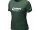 Women Detroit Lions Deep Green T-Shirt