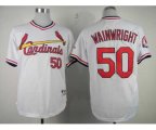 mlb st.louis cardinals #50 wainwright white m&n jerseys