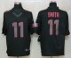 nike nfl san francisco 49ers #11 smith black [nike impact limite