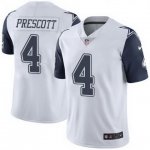 Men's Nike Dallas Cowboys #4 Dak Prescott White Rush Limited NFL Jerseys