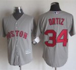 mlb jerseys boston red sox #34 Ortiz Grey