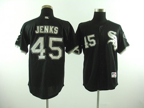 Baseball Jerseys chicago white sox #45 jenks black[jenks]