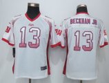 Women NFL New York Giants #13 Odell Beckham Jr Nike White Drift Fashion Jerseys