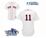 2013 world series mlb boston red sox #11 buchholz white jerseys