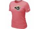 Women St.Louis Rams Pink Logo T-Shirt