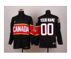 customized team canada jerseys black [2014 winter olympics]