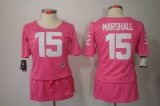 nike women nfl chicago bears #15 marshall pink [breast cancer aw