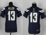 nike youth nfl san diego chargers #13 allen dk.blue [new nike]
