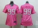 nike women nfl san francisco 49ers #99 smith pink [2012 nike lov