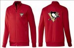 NHL jerseys Pittsburgh Penguins Zip Jackets Red