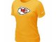 Women Kansas City Chiefs Yellow T-Shirts