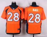 nike denver broncos #28 ball orange elite jerseys