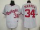 Baseball Jerseys washington nationals #34 harper grey(cool base)