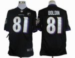 nike nfl baltimore ravens #81 anquan boldin black [nike limited