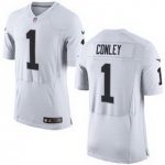 Men's NFL Oakland Raiders #1 Gareon Conley Nike White 2017 Draft Pick Elite Jersey