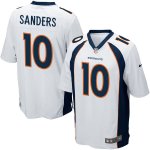 Men's NFL Denver Broncos #10 Emmanuel Sanders Nike White Game Jersey