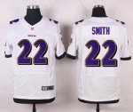 nike baltimore ravens #22 smith white elite jerseys