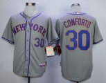 mlb new york mets #30 conforto grey jerseys