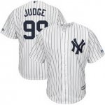 Youth MLB New York Yankees #99 Aaron Judge Majestic Home White Cool Base Jerseys