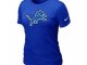 Women Detroit Lions Blue T-Shirts