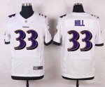 nike baltimore ravens #33 hill white elite jerseys