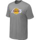 nba los angeles lakers big & tall primary logo L.Grey T-Shirt