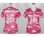 nike women nfl san francisco 49ers #16 joe montana pink [fashion