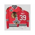 nhl chicago blackhawks #39 huet red [2013 Stanley cup champions]