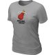 women nba miami heat big & tall primary logo L.Grey T-Shirt