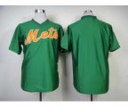mlb new york mets blank m&n green jerseys