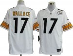 nike nfl pittsburgh steelers #17 wallace white cheap jerseys [ga