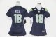 nike women nfl seattle seahawks #18 sidney rice blue jerseys