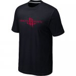 nba houston rockets big & tall primary logo black T-Shirt