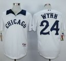 MLB Jersey Chicago White Sox #24 Early Wynn White 1976 Turn Bac