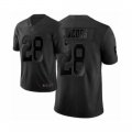 Men Oakland Raiders #28 Josh Jacobs Limited Black City Edition Football Jersey