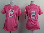 nike women nfl cleveland browns #2 manziel pink jerseys