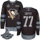 Men Pittsburgh Penguins #77 Paul Coffey Black 1917-2017 100th Anniversary Stanley Cup Finals Champions Stitched NHL Jersey