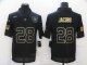 Football Las Vegas Raiders Stitched #28 Josh Jacobs Black 2020 Salute To Service Limited Jersey