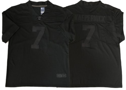 2020 New Imwithkap Jersey 7 Colin Kaepernick All Black I\'m With Wap American Football Jersey Mens Stitched