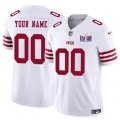 San Francisco 49ers Active Player Custom White 2024 F.U.S.E. Super Bowl LVIII Patch Vapor Untouchable Limited Football Stitched Jersey