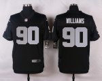 nike oakland raiders #90 williams black elite jerseys