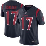 Men's Houston Texans #17 Brock Osweiler Navy Color Rush Limited Nike NFL Jerseys