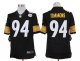 nike nfl pittsburgh steelers #94 timmons black jerseys [limited]