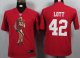 nike youth nfl san francisco 49ers #42 ronnie lott red jerseys [